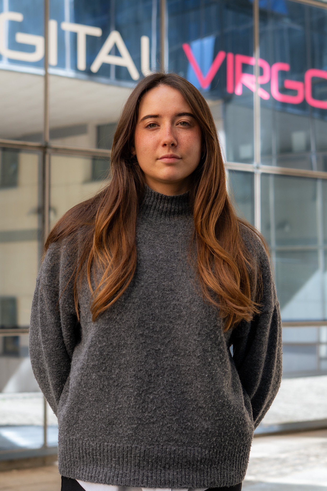 Portrait corporate en extérieur